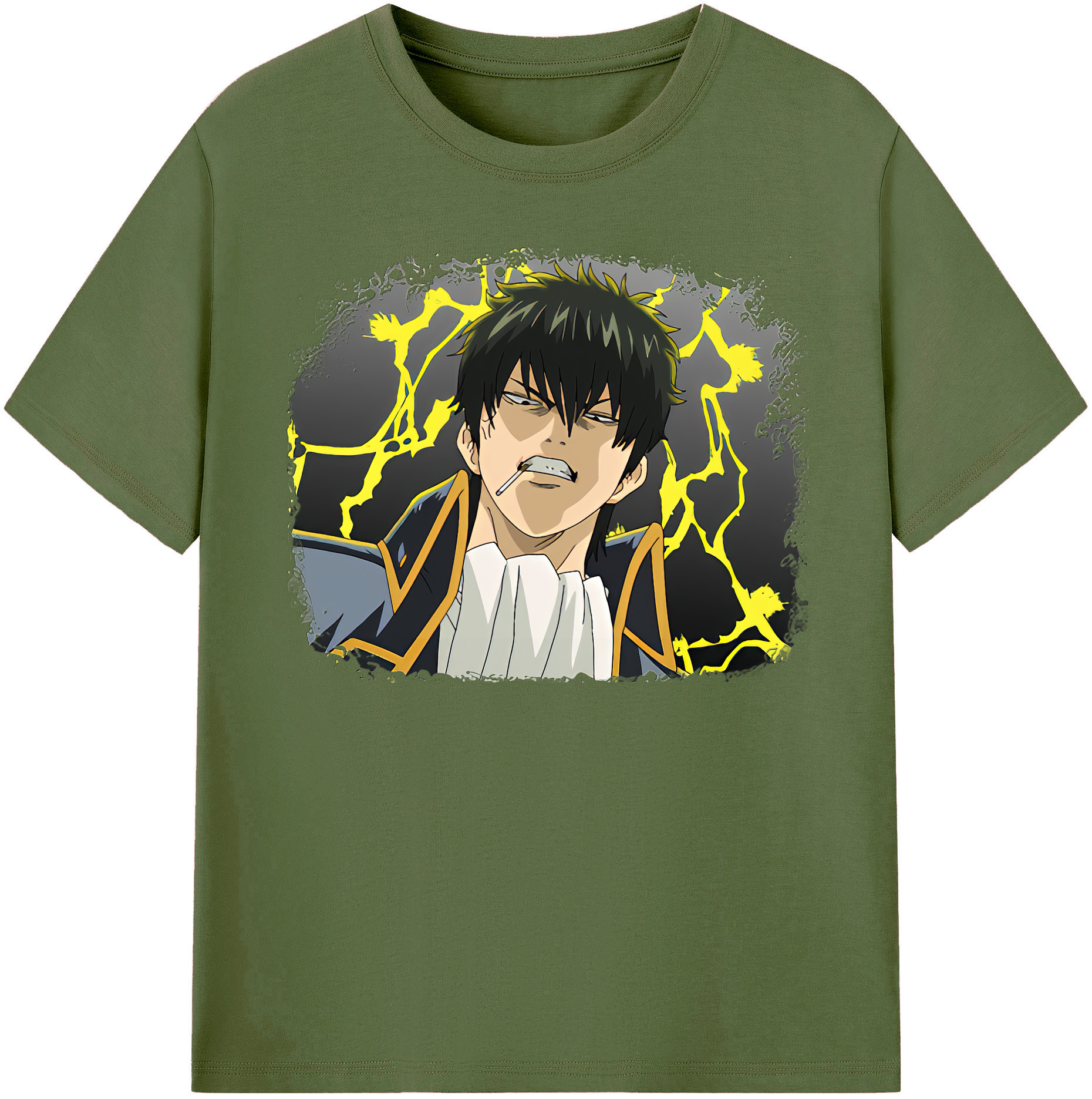 （画像用） ぎんたま 坂田銀時（さかたぎんとき） 神楽 志村新八（しむら しんぱち） GINTAMA Sakata Gintoki Kagura Shimura Shinpachi 綿100％半袖Tシャツ（フロントプリント）